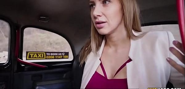  Busty babe Nathaly Cherie fucks one very lucky taxi driver